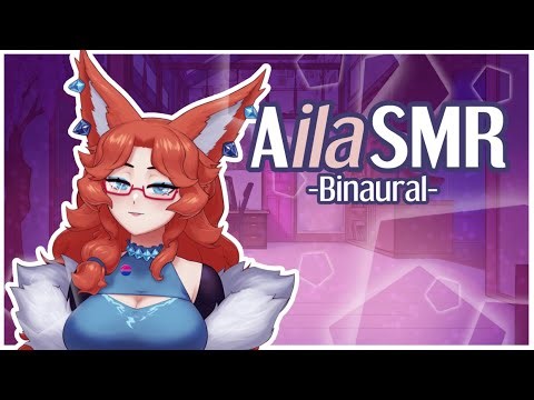Aila Does Binaural ASMR - Whispering, Tapping, and Scratching Sounds