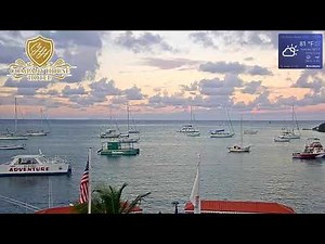 Caravelle Hotel & Casino’s view toward Christiansted Harbor in St. Croix
