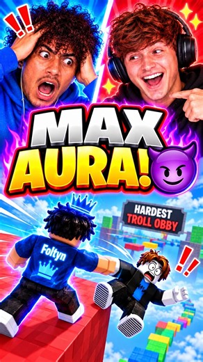 Roblox: Foltyn’s AURA Moment in Hardest Troll Obby 😈🔥💀 #Roblox #Shorts