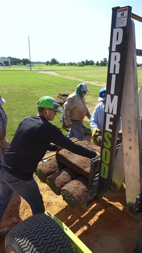 23K views · 138 reactions | Oops!…We Did It Again! Watch the crew turn bare ground into a green dream—one roll at a time. #PrimeSod #Sod #HomeOwner #Landscape #LawnSod #GranburyTX #DFW #GodleyTX #BurlesonTX #FortWorthTX #NorthlakeTX #AledoTX #realsod #sodfarm #texassod #keepitreal #GoTexan | Prime Sod | Facebook