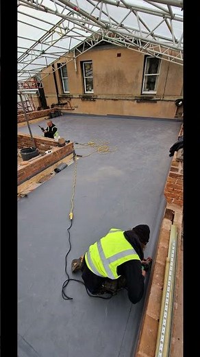 Sarnafil Flat Roof Installation – Expert Installers at Work