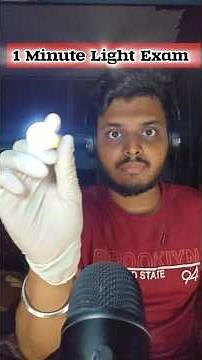 1-Minute Flashlight Eye Test | 1-minute light Exam | Quick Eye Reflex Test with a Light