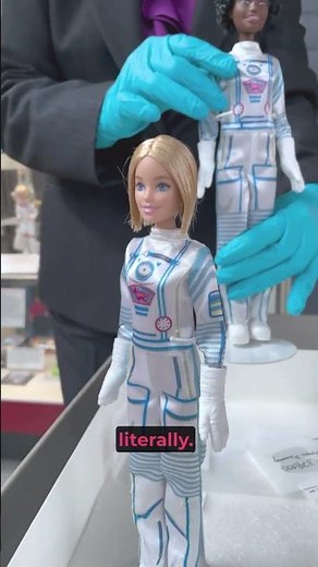 After over 50 years as an astronaut, Barbie has finally made it to space!