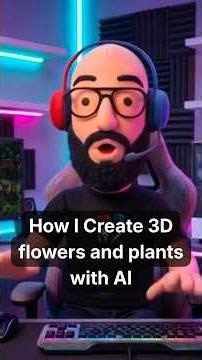 How I create 3D flowers and plants for my RPG