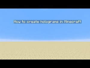 How to Create Floating Text/Holograms in Minecraft