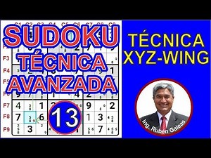 SUDOKU - Advanced technique: XYZ-WING.
