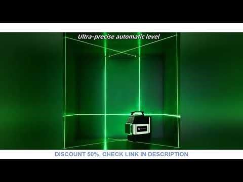 Mini Laser Level 12 Lines 3D level Self-Leveling 360° Horizontal and Vertical Cross Green Laser Beam