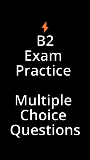 📝 B2 English Practice Test #1 | Multiple Choice