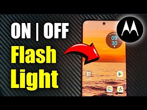 How to Turn On or OFF Flashlight on Motorola Phone (Android Tutorial)