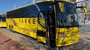 Yankee Charter Bus Lines based in New England and the New York City metro area serves the entire Northeast region, Revere Massachusetts USA, March 8 2022