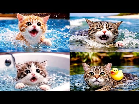 Funny Cats Swimming Compilation 🐱💦 | Funniest Cats vs Water 2026 😂