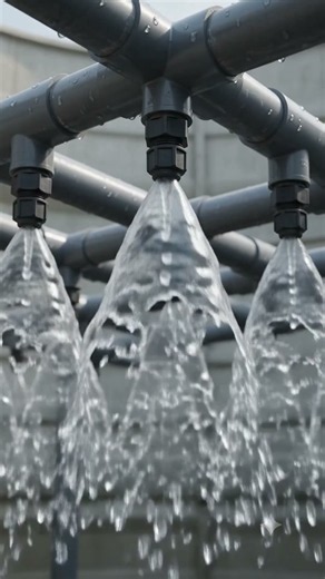 What Actually Happens Inside a Cooling Tower? 🤯💧 #hvac #animation #engineering