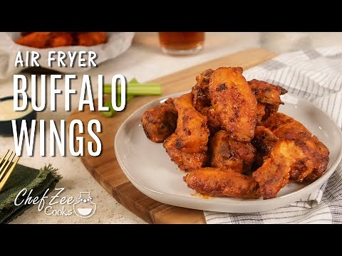 Air Fryer Buffalo Wings | Air Fryer Recipes | Chef Zee Cooks