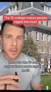 The 10 Most Regretted College Majors Source: Zip Recruiter #college #student #finance #money #careertips #collegemajor | Basic Financial Literacy
