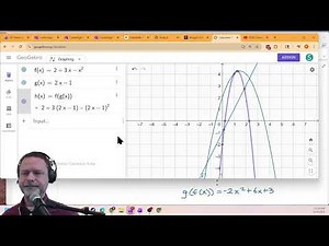 Using GeoGebra to perform Function Composition