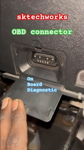Ford On Board Diagnostic connector location