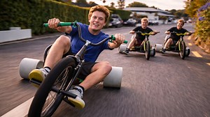 Drift trike run highlights speed and control