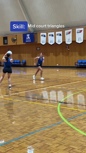 Mid Court Triangles in Netball Training