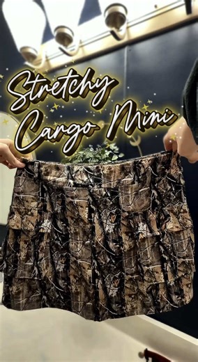 IMMEDIATELY YES. This camo cargo mini skirt is stretchy, dry fit, and it has built in shorts. It even has real pockets. Say less. Add to cart. Check out all of the different colors & patterns. I will definitely be grabbing more! #TikTokCreatorSearchInsightsIncentive #miniskirt #plussize #midsize #stretchy