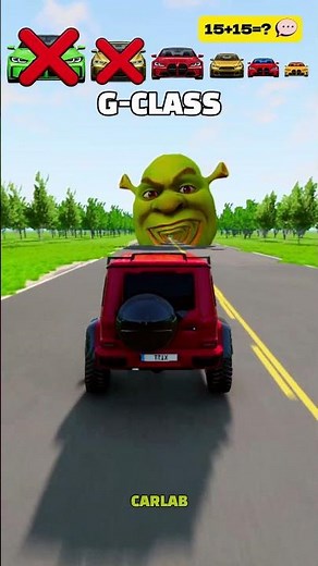 Big & Small Cars and Shrek Open Mouth