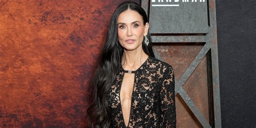 Demi Moore Celebrates Her 63rd Birthday in a Sheer Gucci Gown at the 'Landman' Premiere