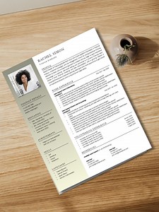 One-page Resume Template for Students & Graduates – MS Word CV – Modern and Concise – Instant Download - Etsy