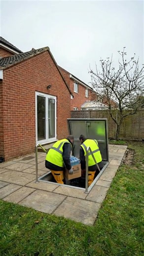 Secret Underground Storage Room Build (Full Process) #shorts #diy #asmr