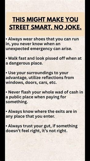 This Might Make You Street Smart. No Joke. 🧠 | 6 Real-World Safety Rules That Could Save Your Life