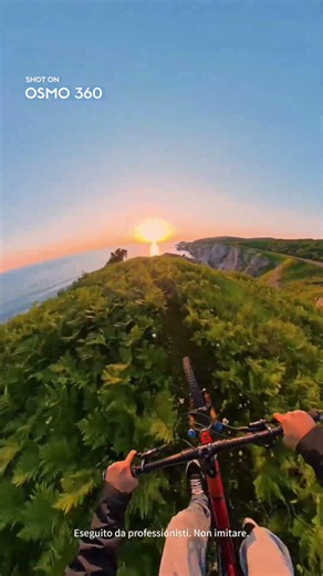 MTB Freeride a picco sul mare 🌅 Il POV stabile con DJI Osmo 360