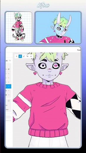 Full Process Video of how I turned this 2D character into 3D VTuber model on VRoid Studio #vroid #3d