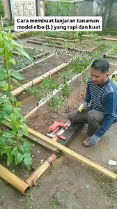 Cara membuat lanjaran tanaman model elbo (L) yang rapi dan kuat #fyp #video #viral #tanaman | Nurung Sijaya Garden