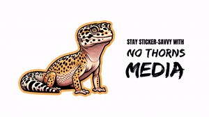 Leopard Gecko Sticker 4 Inch Reptile Gecko Lover Sticky Feet - Waterproof Animal Vinyl Decal for Laptop Water Bottle Car Tumbler - Durable Aesthetic Long-Lasting Stickers for Adults ID44990