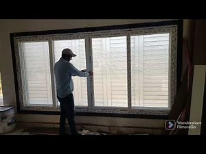 UPVC 3 Track Profile with 4 Glass and 2 Mesh