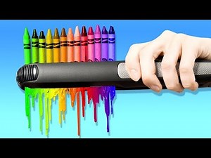 21 MARAVILLOSAS MANUALIDADES CON CRAYONES