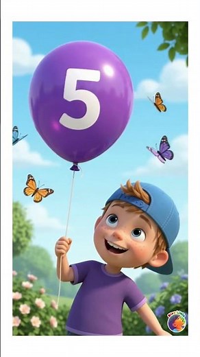 Counting numbers from 1 to 10 (with colorful balloons ) #kidslearning #counting
