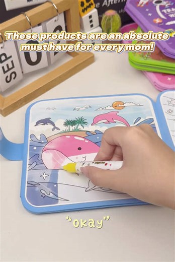 I was shocked how long she stayed busy with this water painting book 💧 Zero mess, reusable, and actually helps her focus 🎨 A must-have for every parent 🙌 #kidsactivities #creativityforkids #coloringbooks #kidspaintingparty #activitiesforchildren