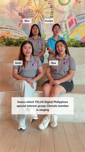 Can you guess which member of the TELUS Digital PH special interest group, Chorale, is singing?