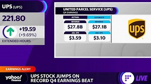 UPS boosts dividend by 48%, stock rises
