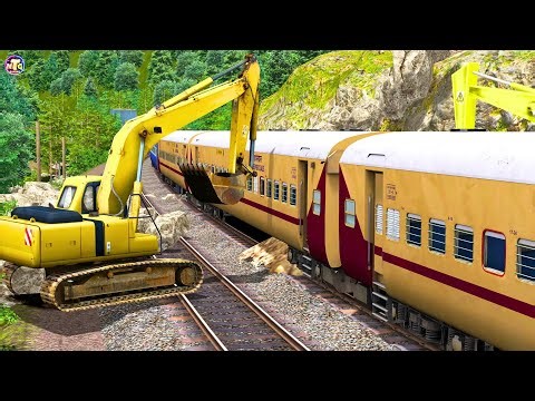 RESCUE UTKRISHT TRAIN LAND SLIDE ACCIDENT | BUMPY RAILROAD | Train Simulator | Railwork | NTG GAMING