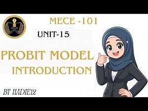 PROBIT MODEL: INTRODUCTION # UNIT 15 QUALITATIVE DEPENDENT VARIABLES # IGNOU.