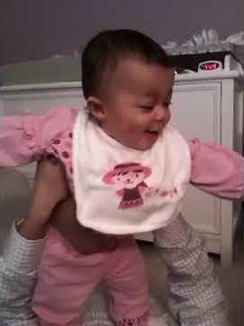 Raspberries on baby sachibun's belly make her laugh!