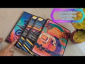 Classmate Pulse Notebook Review: 200 Pages Spiral Notebook for ₹75 ONLY? (Pack of 4) Classmate Pulse
