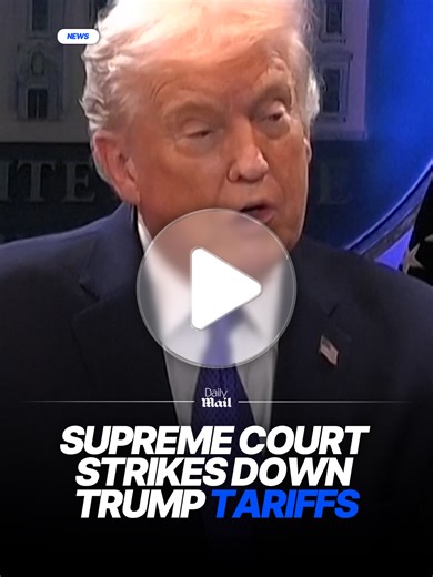 Donald Trump has responded with fury to the Supreme Court ruling that he lacked the power to unilaterally set tariffs on imports. The Supreme Court has overwhelmingly sided with Trump since he took office in January of last year, and the tariffs ruling was the first major setback for the Republican president before the conservative-dominated court. #republican #trump #tariffs #US