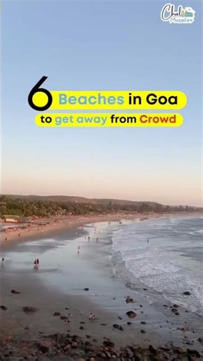 🌊 Beaches in Goa to Get Away From the Crowd! 🤫 #youtubeshorts #goatravel #chalmusafirr