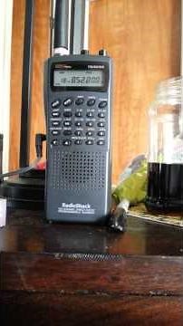 Radio Shack pro 91 scanner in action