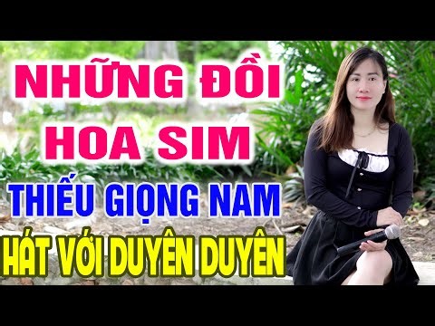 Karaoke Những Đồi Hoa Sim ➤ Song Ca Cùng Duyên Duyên ➤ Karaoke Thiếu Giọng Nam