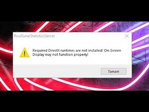 fix directx problem (including: riva Required DirectX runtimes are not installed...)