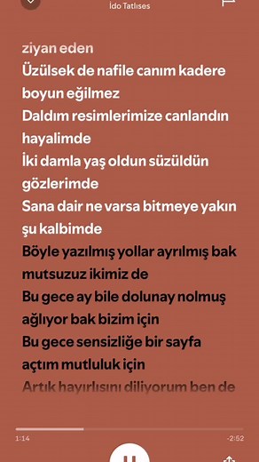 İdo Tatlıses - Sonsuz Teşekkürler (Şarkı Spotify)