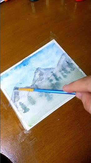 ultimate 60 second watercolor mini painting # watercolor