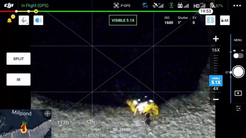 Watch: Harrowing moment dog is rescued after falling into icy pond